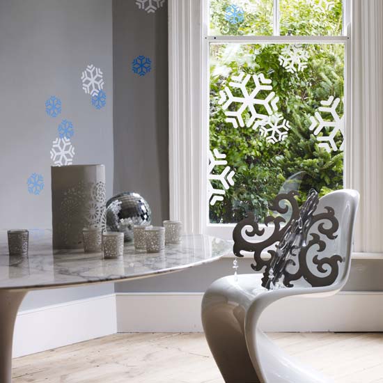 Interior design snowflakes