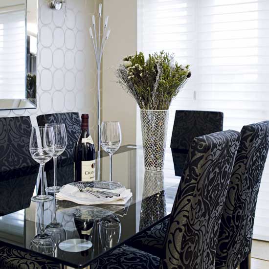 Damask dining room | Dining rooms | Decorating ideas ...